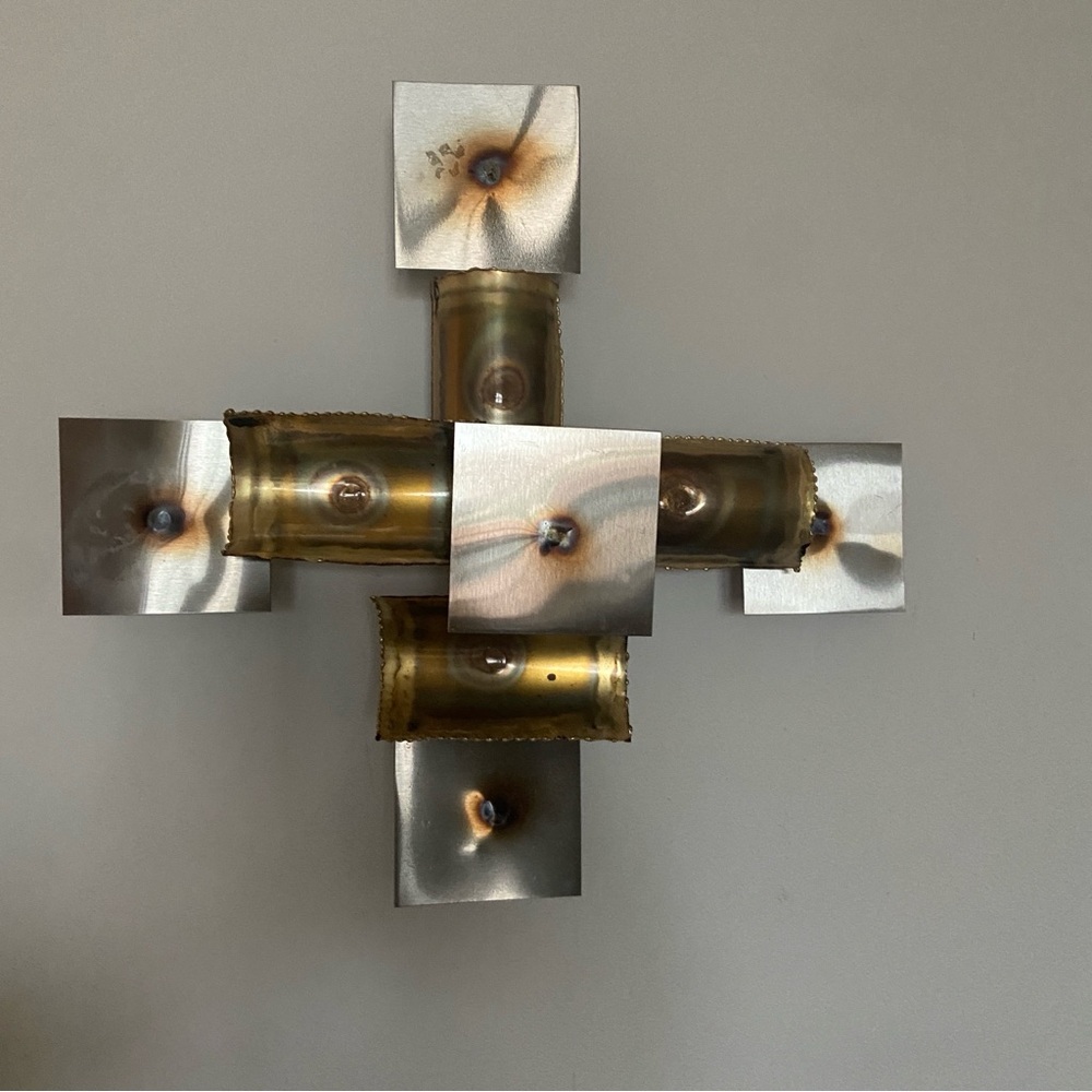 Geometric Metal Wall Sculpture